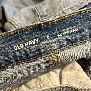 Old navy boyfriend jean size 0